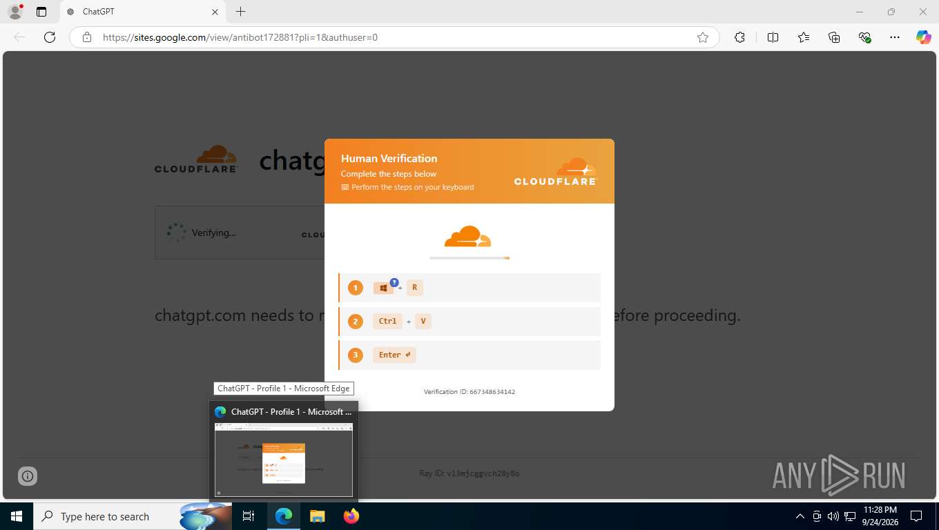 Malware analysis https://sites.google.com/view/antibot172881?pli=1 ...