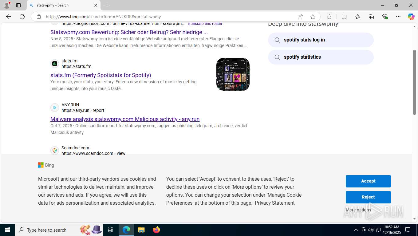 Malware analysis statswpmy.com Malicious activity | ANY.RUN - Malware ...