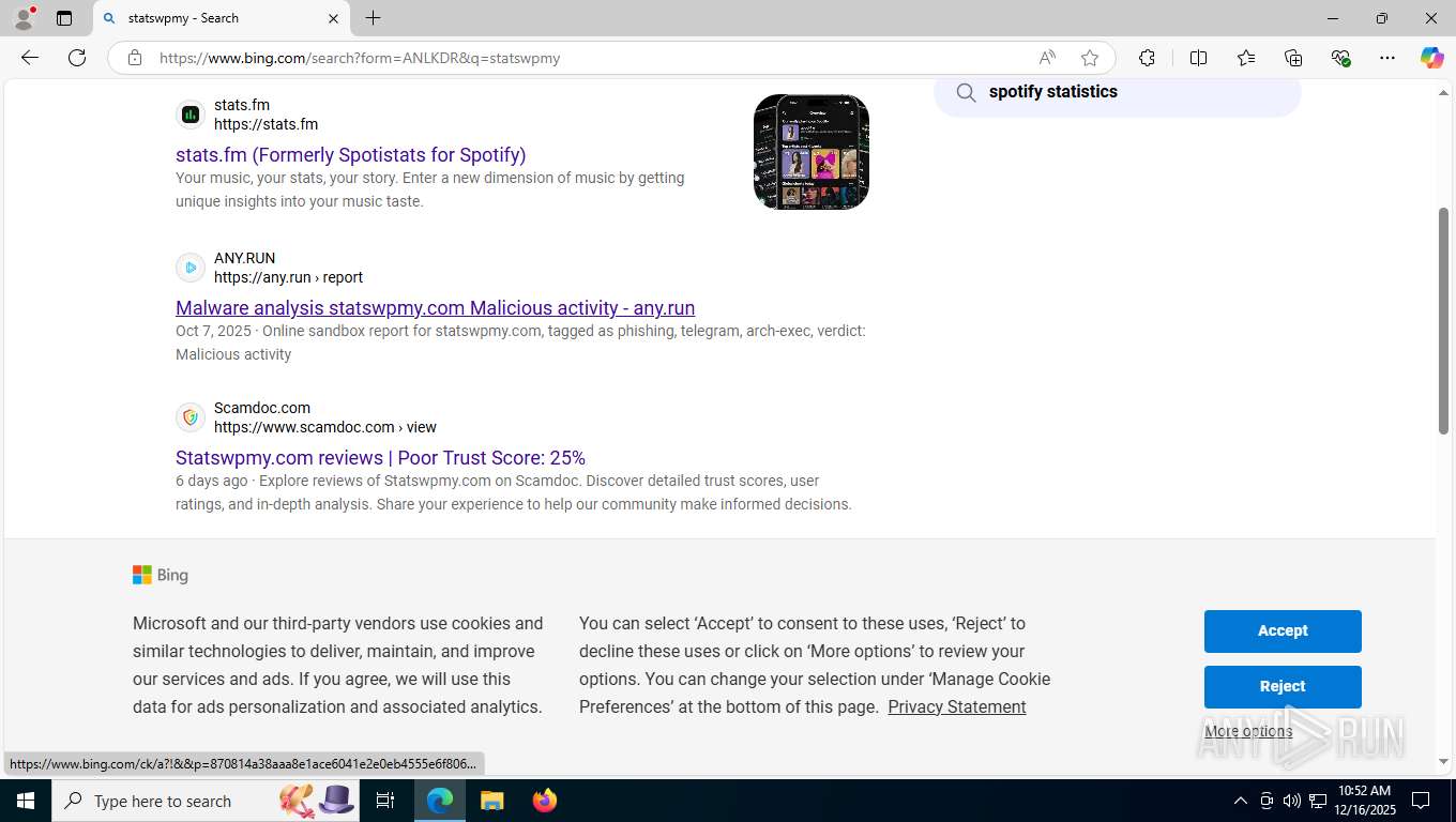 Malware analysis statswpmy.com Malicious activity | ANY.RUN - Malware ...