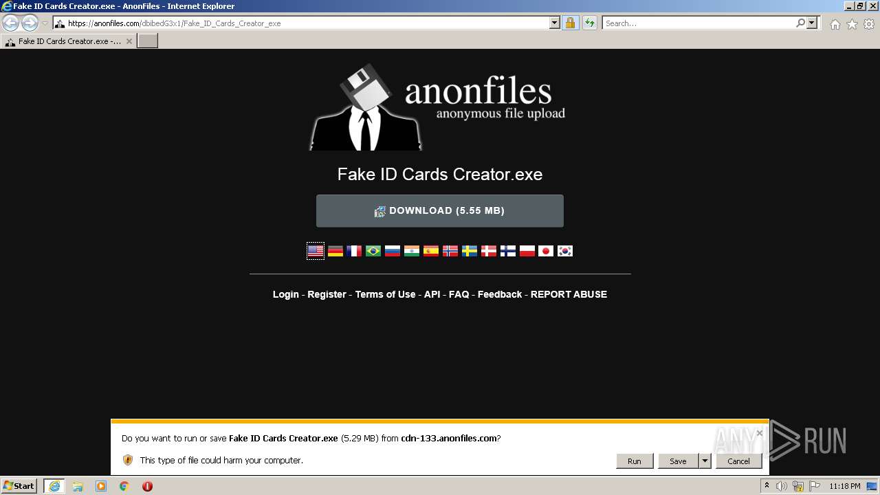 Fake Id Of Internet Explorer