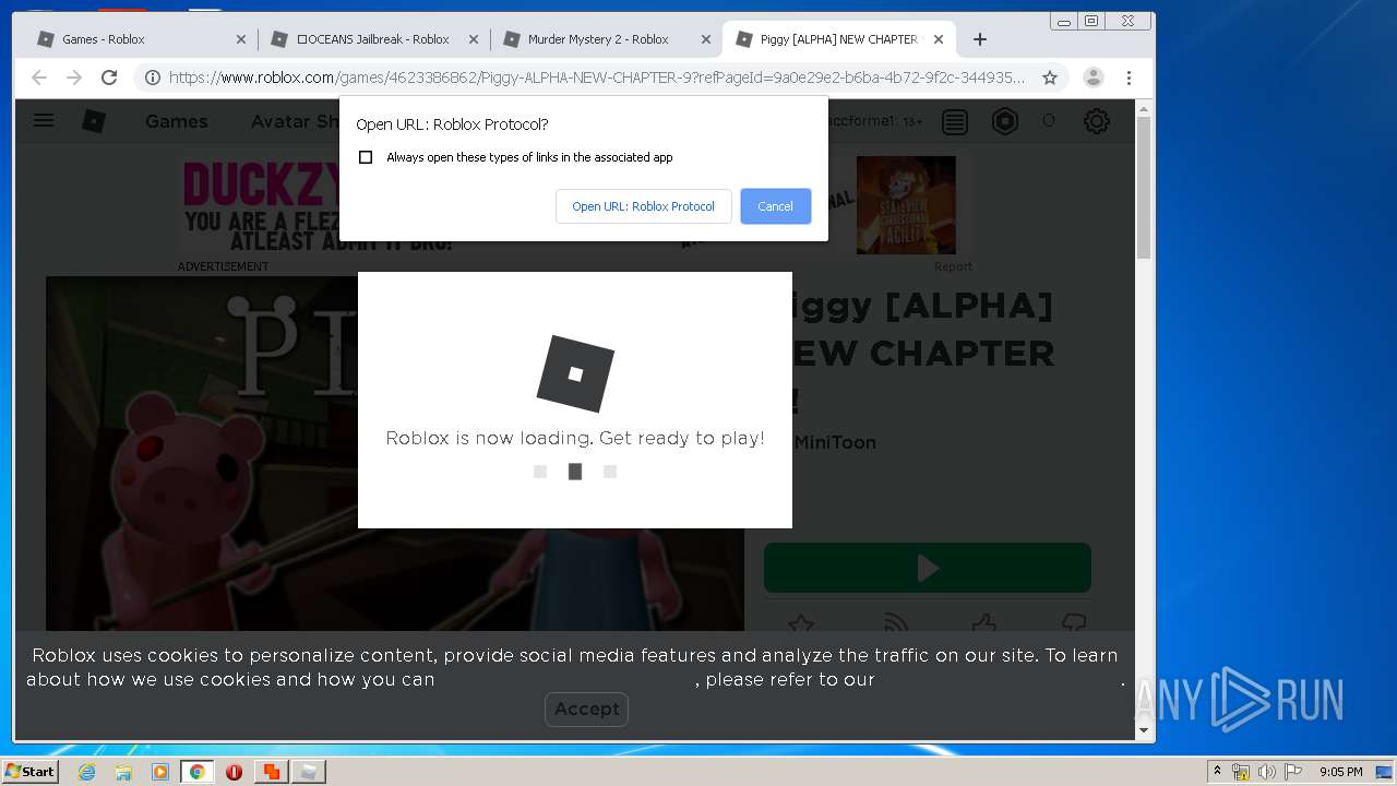 RobloxPlayerBeta.exe opens multiple instances and crashes after a