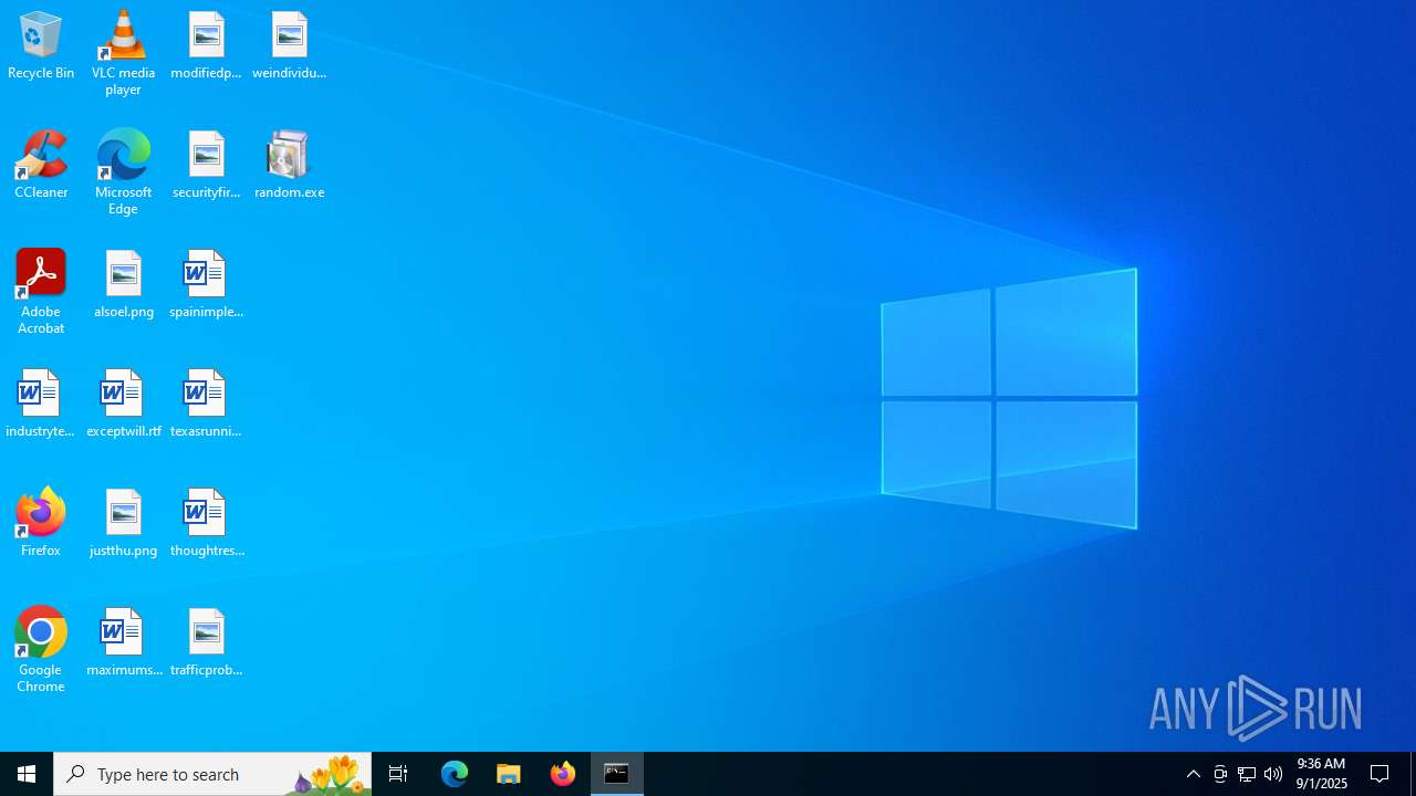 Malware analysis random.exe Malicious activity | ANY.RUN - Malware ...