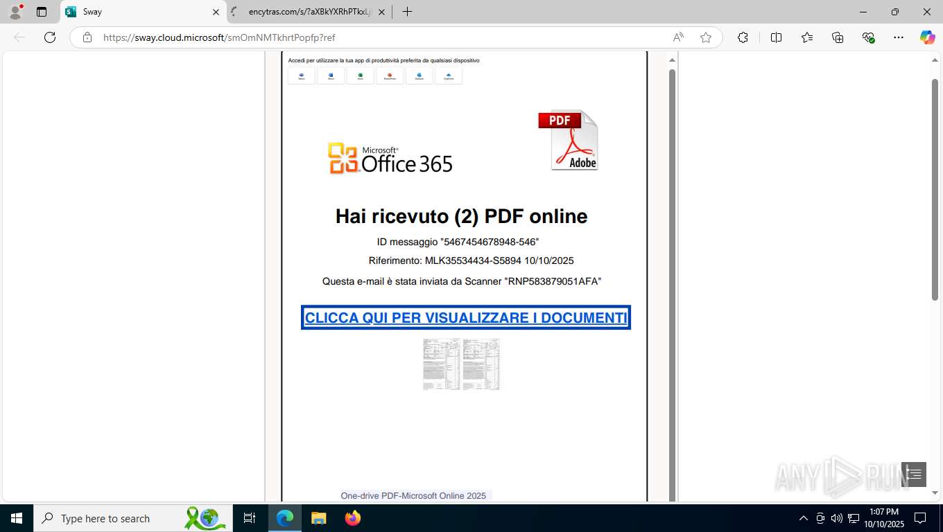 Malware analysis https://eur02.safelinks.protection.outlook.com/?url ...