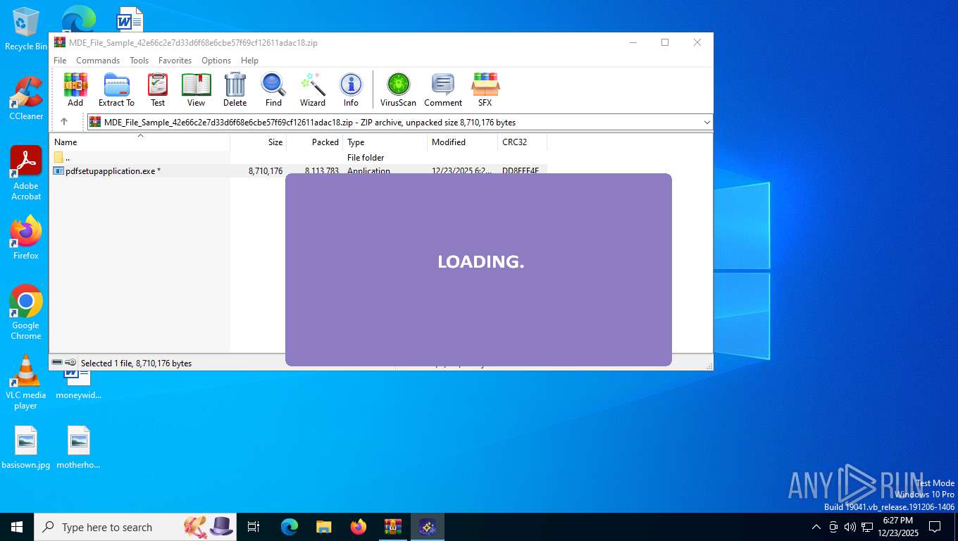 Malware analysis MDE_File_Sample ...