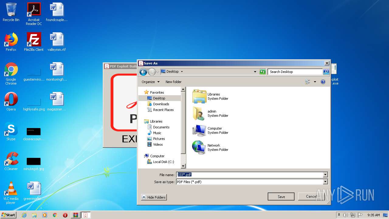 Malware analysis PDF Exploit Builder.zip Malicious activity | ANY.RUN ...
