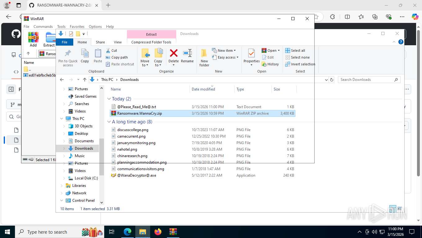 Analysis https://github.com/chronosmiki/RANSOMWARE-WANNACRY-2.0 ...