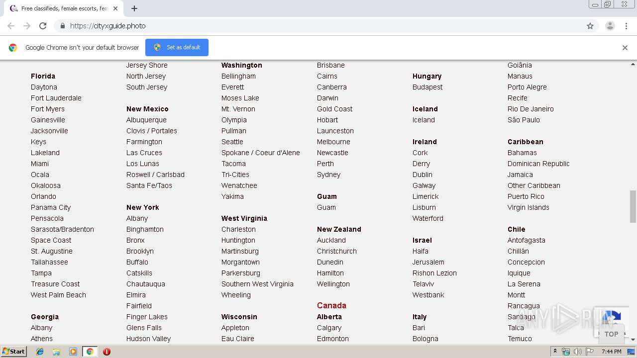 Malware analysis https://cityxguide.photo No threats detected | ANY.RUN -  Malware Sandbox Online