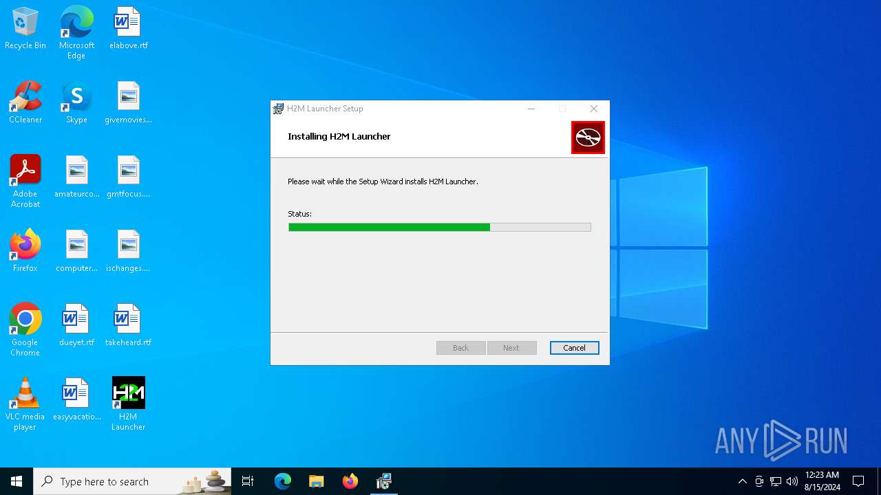 Malware analysis H2M Launcher_0.12.0_x64_enUS (1).msi Malicious