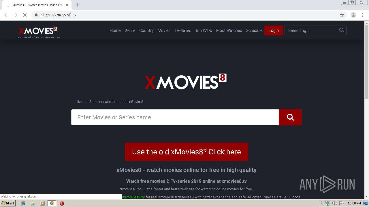 Malware analysis https://xmovies08.ru No threats detected | ANY.RUN -  Malware Sandbox Online