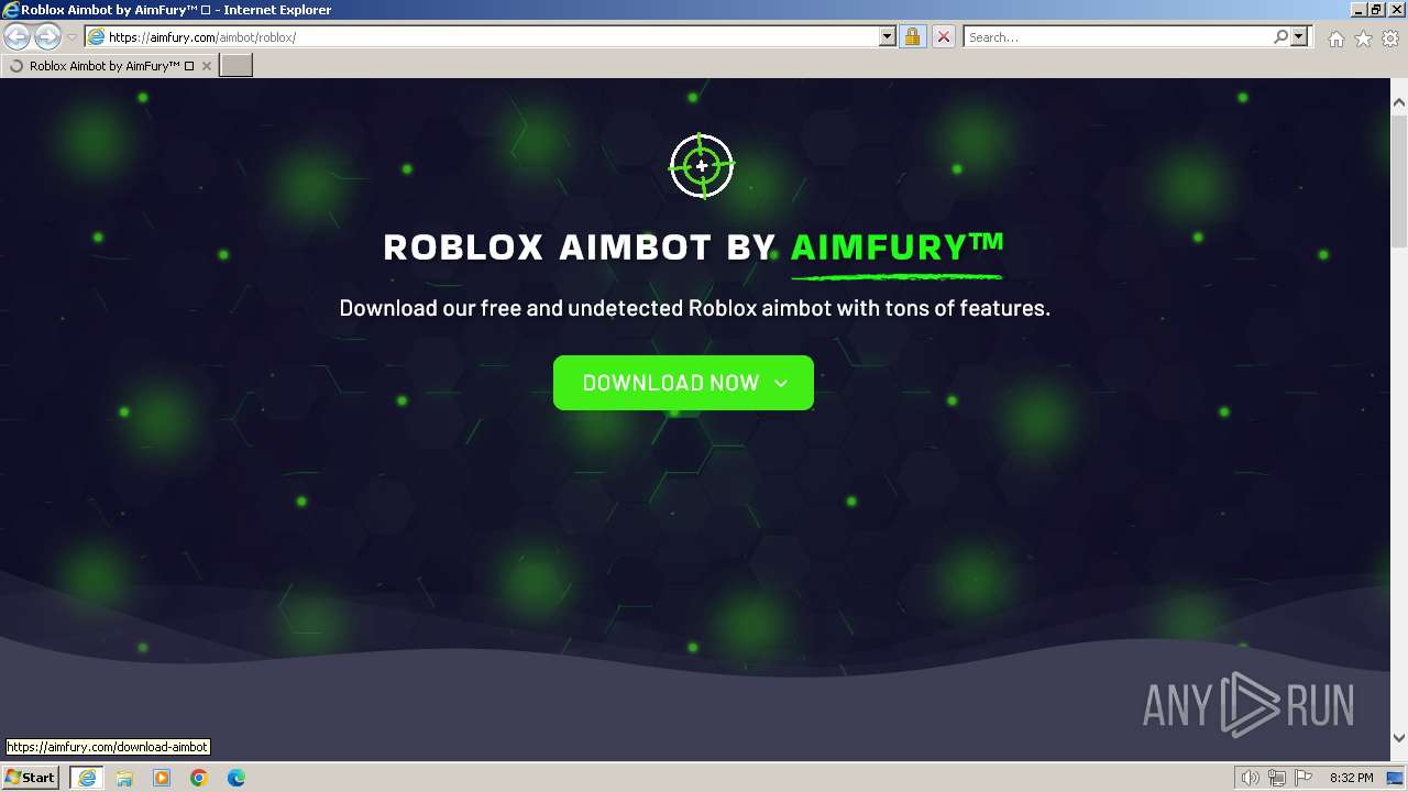 Malware analysis https://aimfury.com/aimbot/roblox/ Malicious 