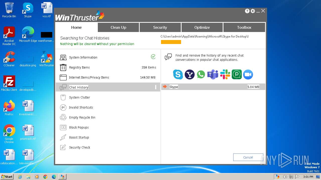 Malware Analysis Setup WinThruster 2024 Exe Malicious Activity ANY   Image 