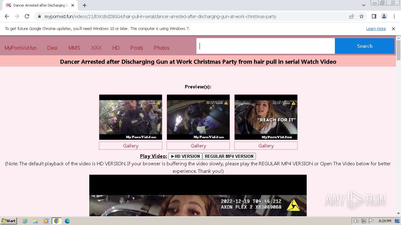 Malware analysis  https://mypornvid.fun/videos/21/EXKzBdZ8GG4/hair-pull-in-serial/dancer-arrested-after-discharging-gun-at-work-christmas-party  Malicious activity | ANY.RUN - Malware Sandbox Online