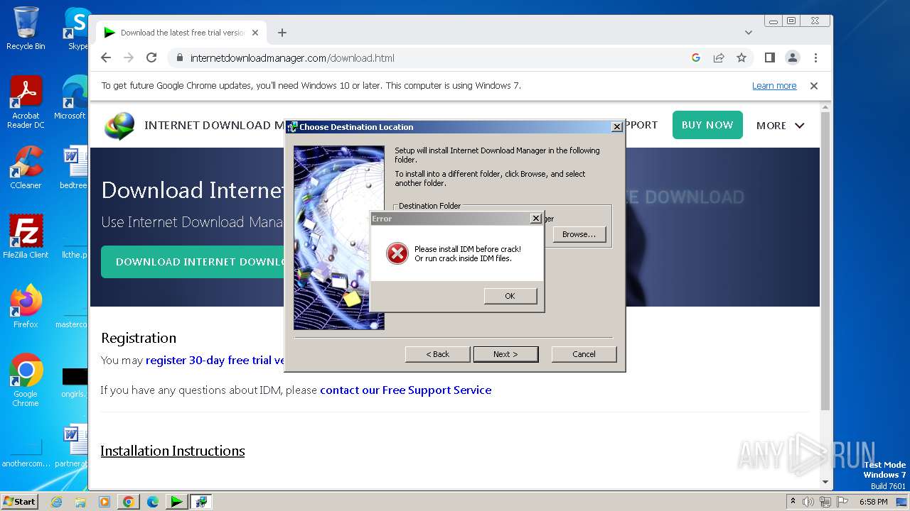 Malware analysis IDM_6.4x_Crack_v18.2.exe Malicious activity | ANY.RUN ...