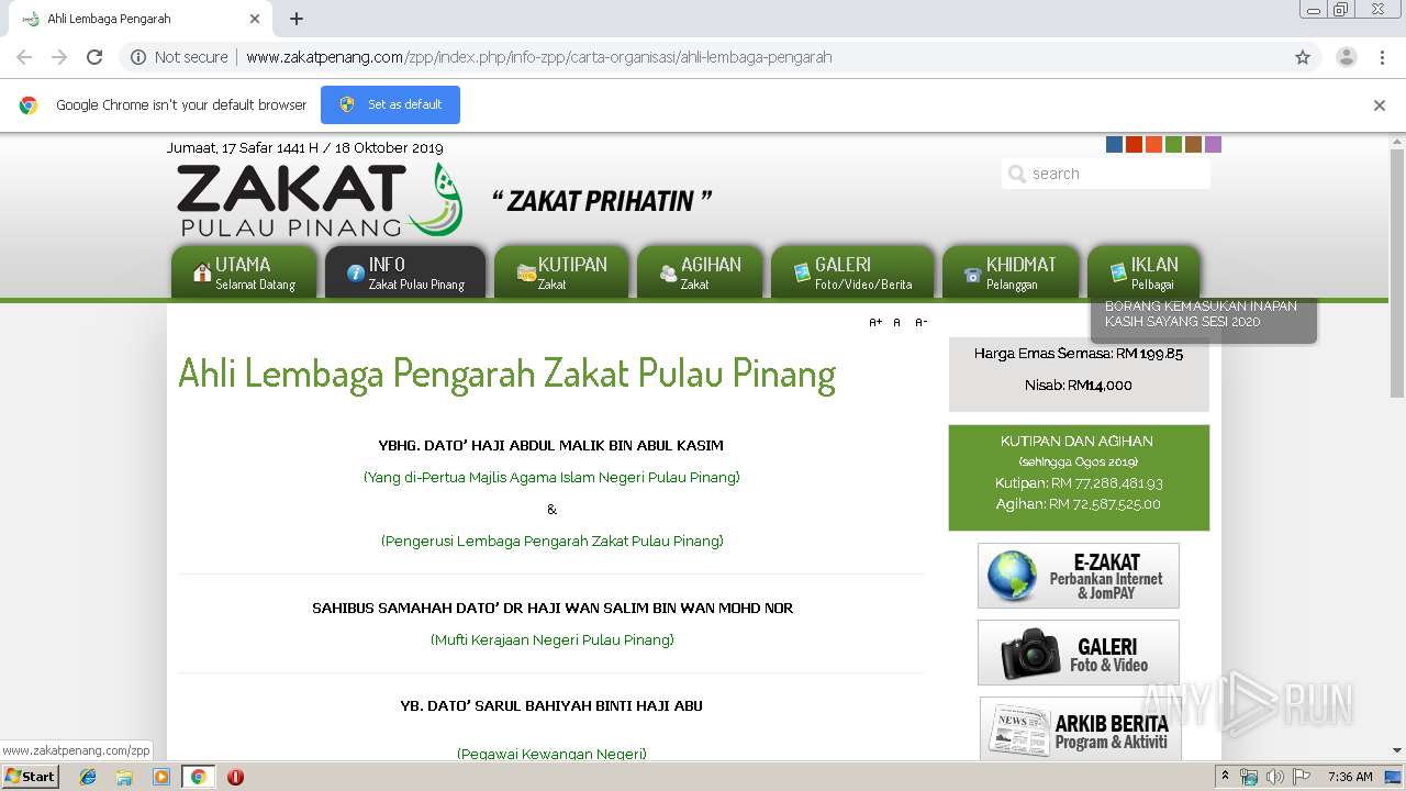 Http Www Zakatpenang Com Zpp Index Php Info Zpp Carta Organisasi Ahli Lembaga Pengarah Any Run Free Malware Sandbox Online