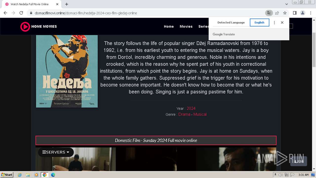 Malware analysis domacifilmovi.online Malicious activity | ANY.RUN -  Malware Sandbox Online