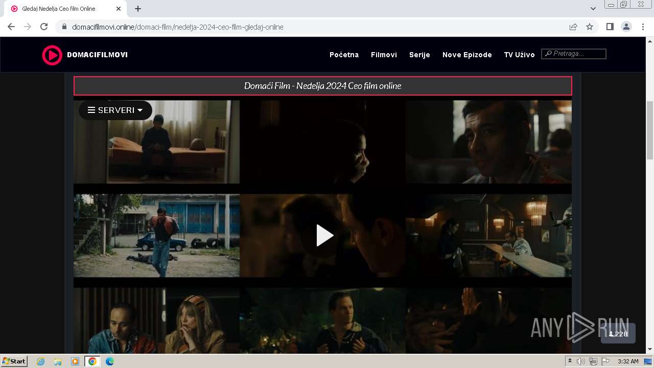 Malware analysis domacifilmovi.online Malicious activity | ANY.RUN -  Malware Sandbox Online