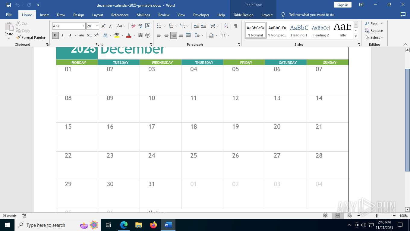 Editablecalendar.com Malware analysis https://editablecalendar.com/download.php?file ...