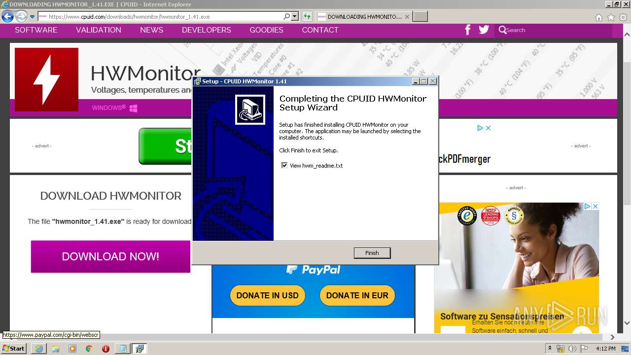 Malware analysis hwmonitor_1.40.exe Malicious activity ANY.RUN