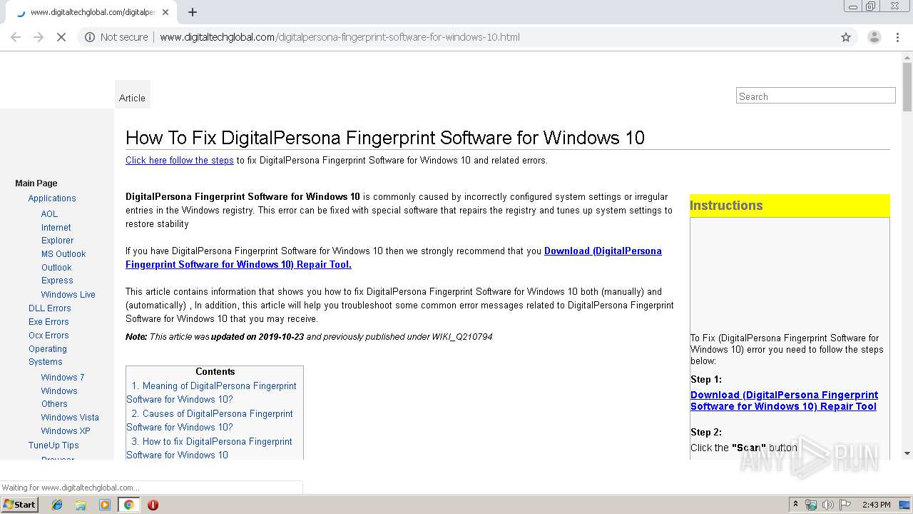 digitalpersona personal for windows 7