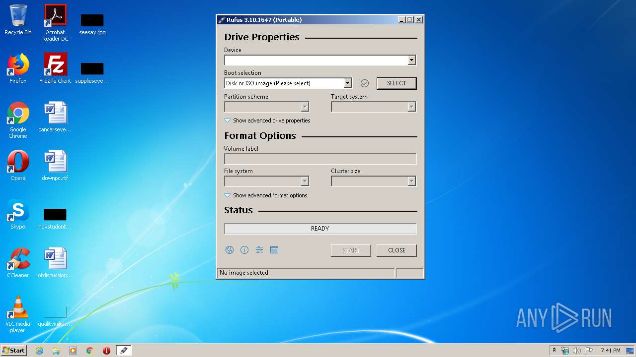 Malware analysis rufus 3 10p exe malicious activity any run malware