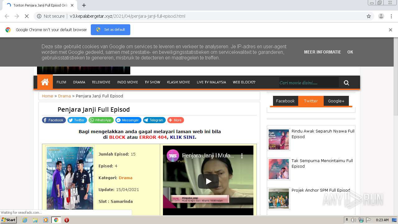 Http V3 Kepalabergetar Xyz 2021 04 Penjara Janji Full Episod Html Any Run Free Malware Sandbox Online