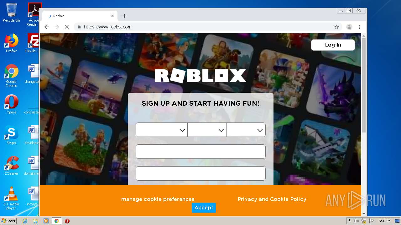 Roblox Visit Bot Exe Md5 025f4b36c9215195b0320cc17f9bd229 Interactive Analysis Any Run - roblox visit bot website