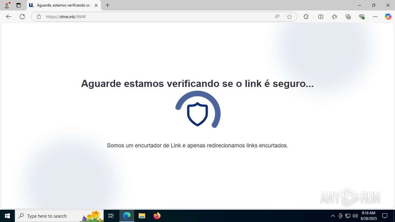 Malware analysis shre.ink Malicious activity | ANY.RUN - Malware ...