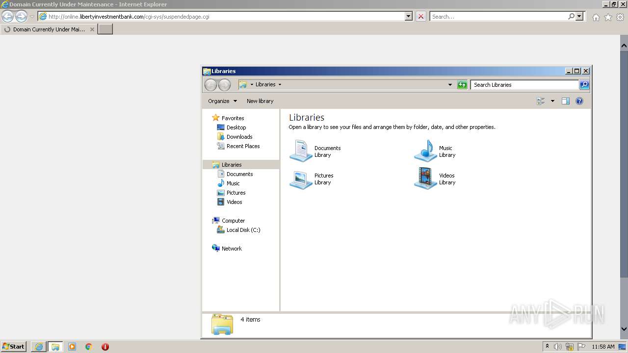 Malware Analysis Http online libertyinvestmentbank cgi sys