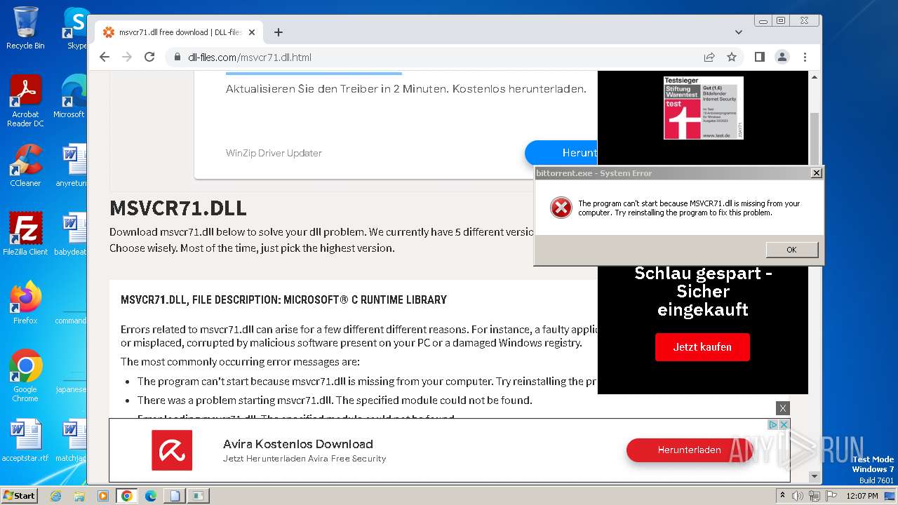 Malware Analysis Bittorrent.Exe Malicious Activity | ANY.RUN.