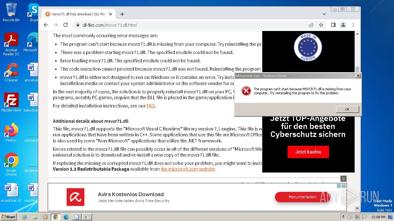 Malware Analysis Bittorrent.Exe Malicious Activity | ANY.RUN.