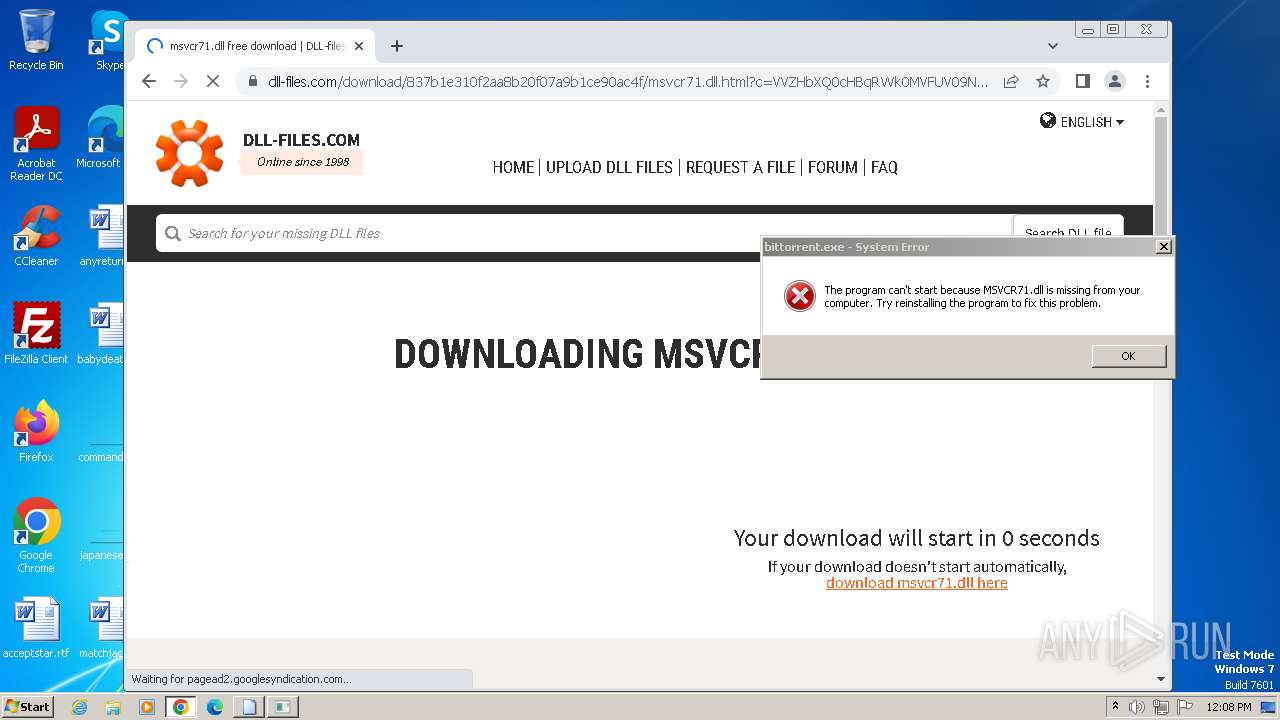 Malware Analysis Bittorrent.Exe Malicious Activity | ANY.RUN.