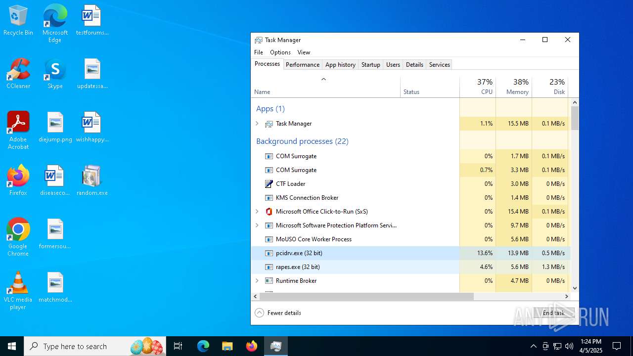 Malware analysis random.exe Malicious activity | ANY.RUN - Malware ...