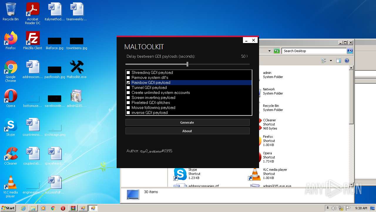 Malware analysis Maltoolkit.zip Malicious activity | ANY.RUN - Malware ...