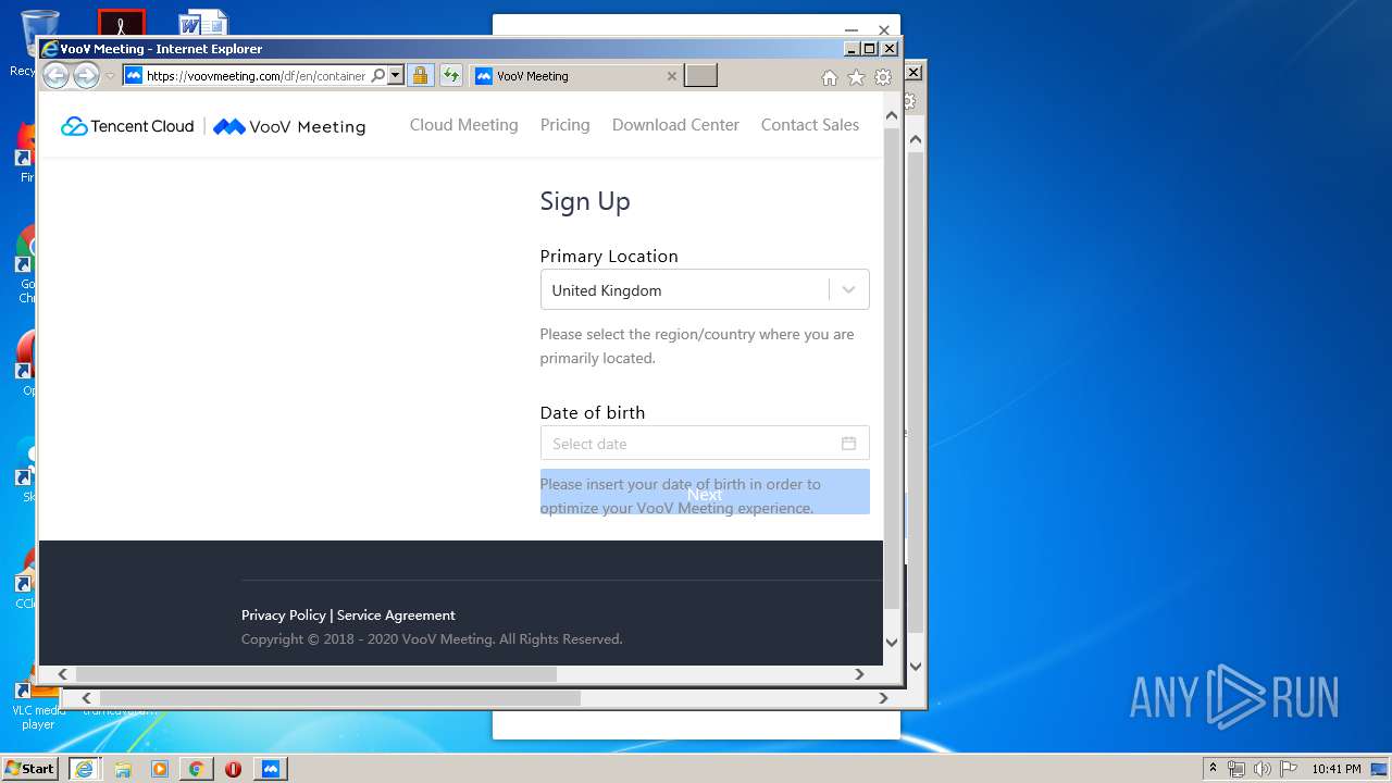 Voovmeeting Com Any Run Free Malware Sandbox Online