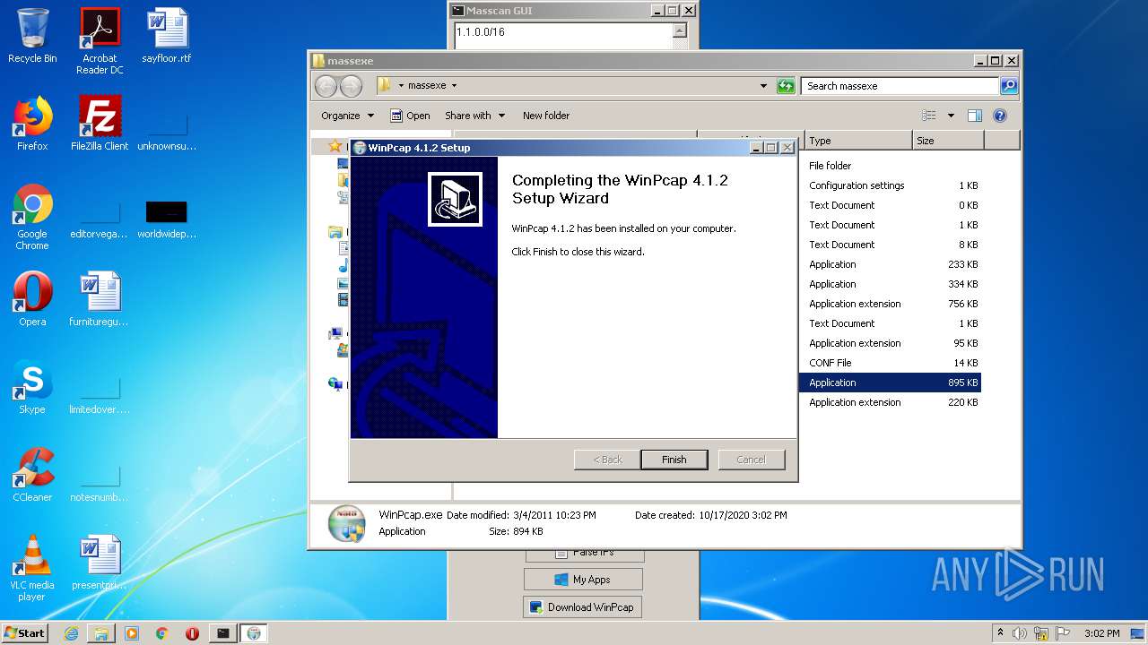winpcap start driver manually