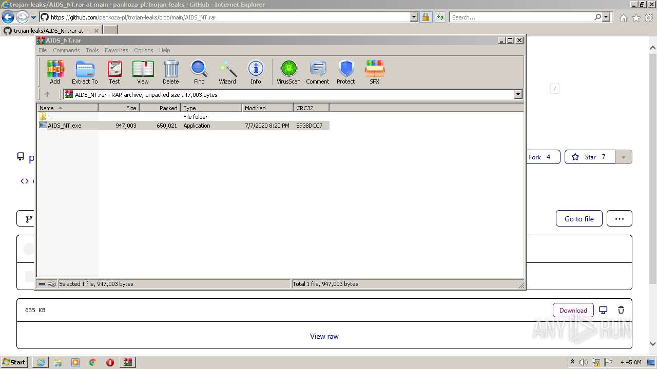 Malware analysis https://github.com/pankoza-pl/trojan-leaks Malicious ...