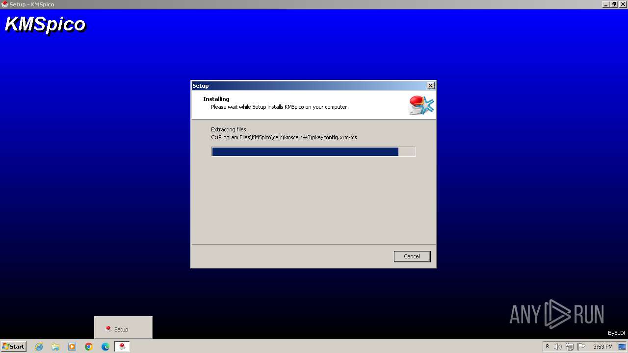 Malware analysis KMSpico_setup.exe Malicious activity ANY.RUN