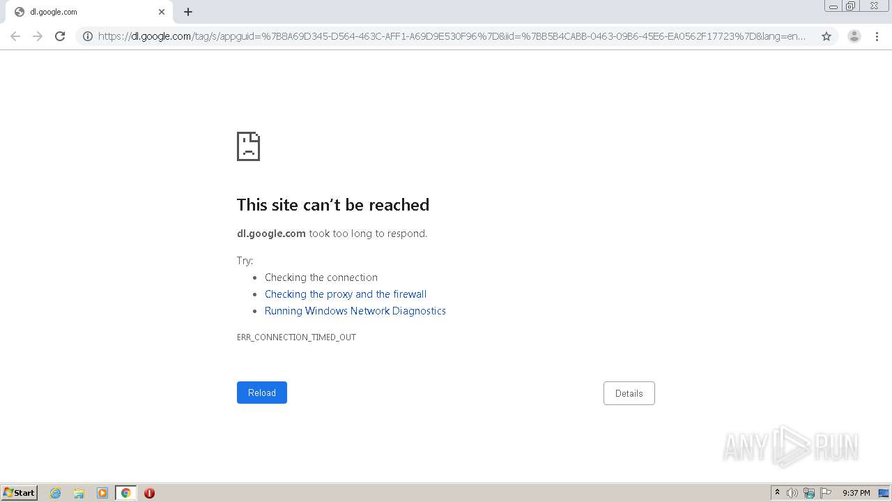 Malware analysis https://dl.google.com/tag/s/appguid={8A69D345-D564 ...