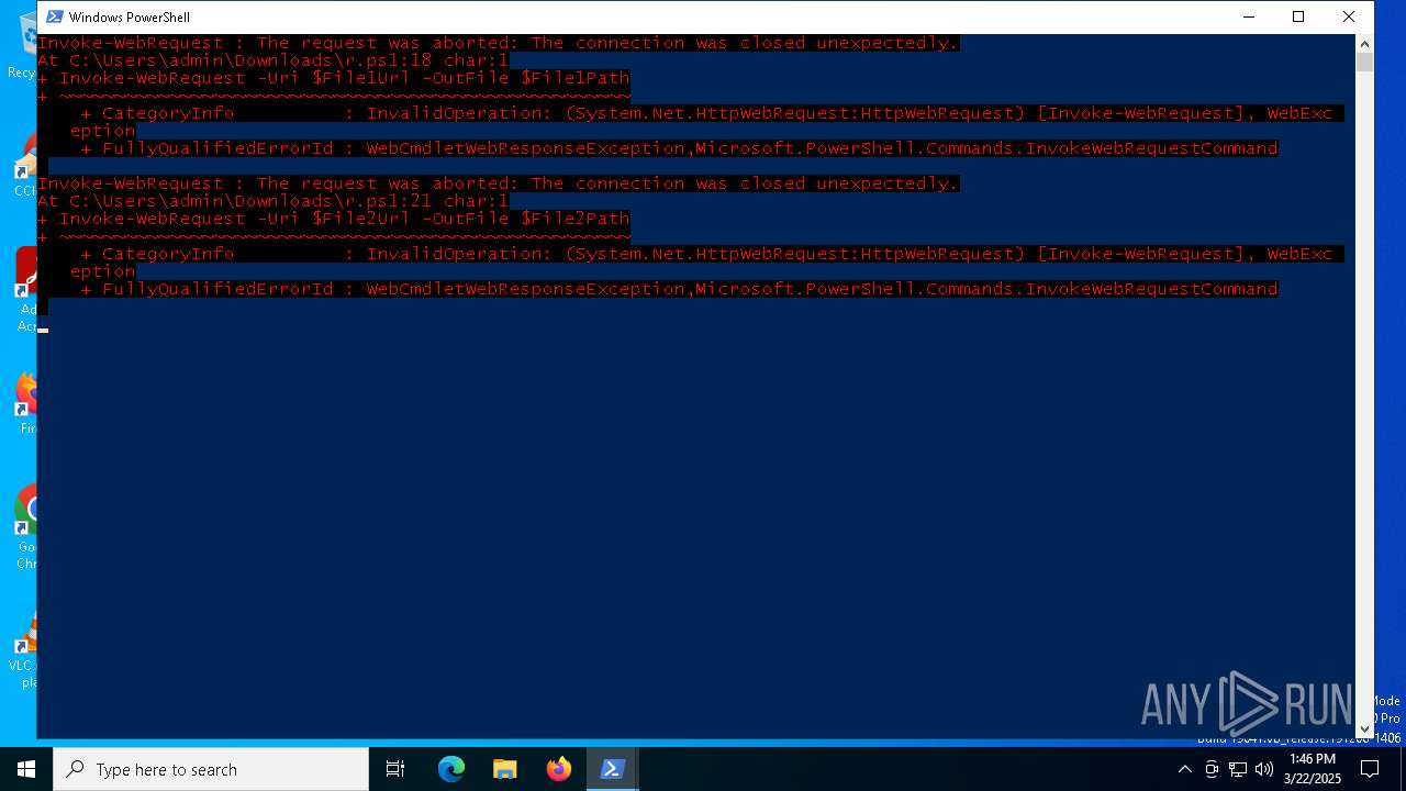 Malware analysis r.ps1 Malicious activity | ANY.RUN - Malware Sandbox ...