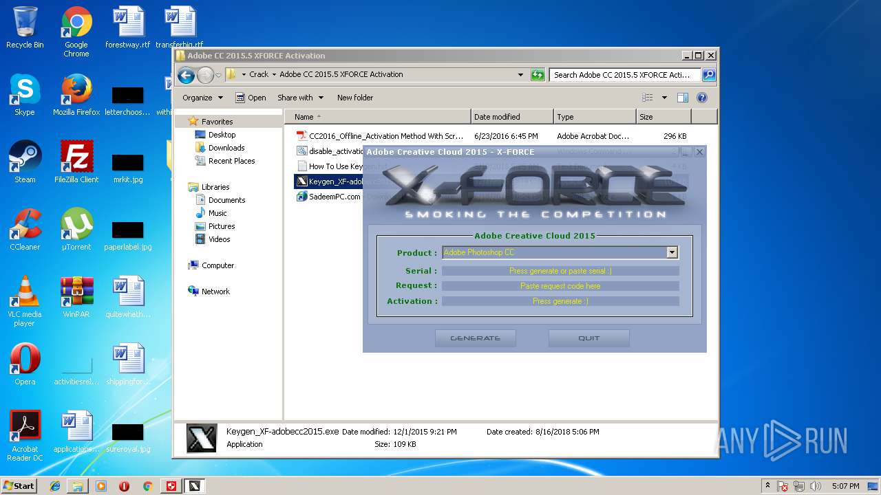 adobe xforce keygen not working