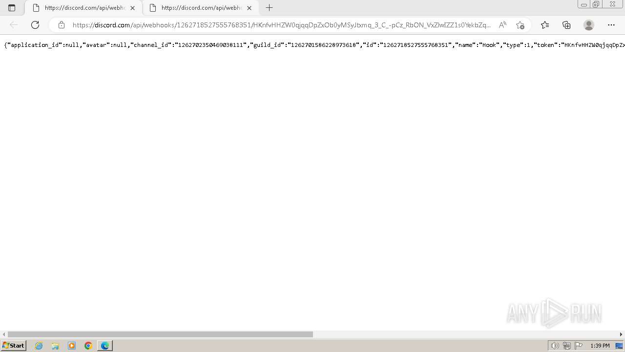 Malware analysis https://discord.com/api/webhooks/1262718527555768351 ...