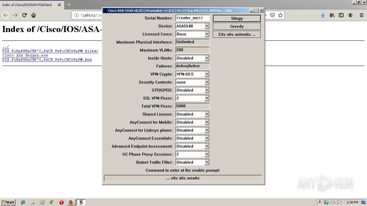 Cisco asa keygen