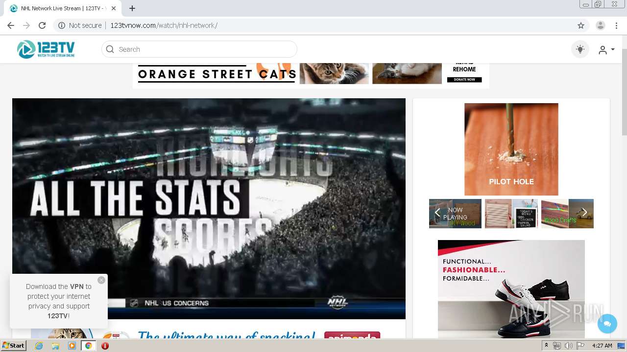 123 tv nhl network sales