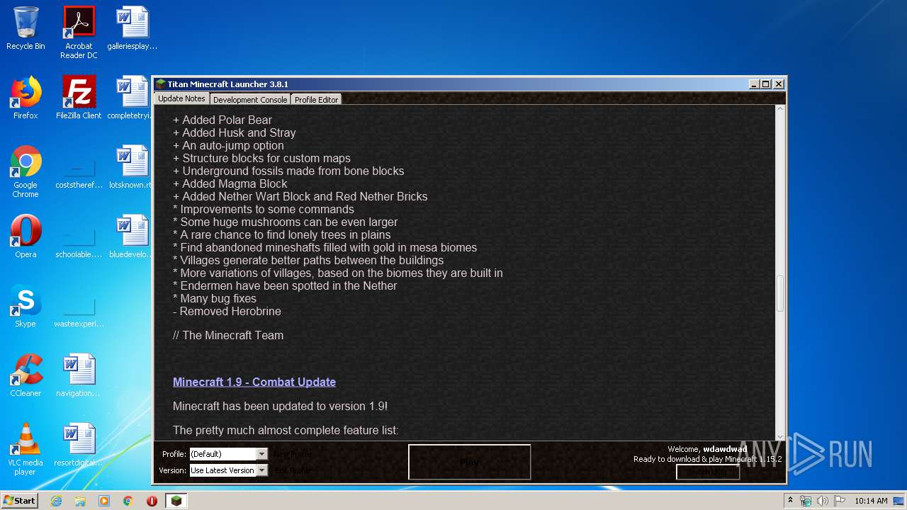 Malware analysis Minecraft%20Launcher.exe Malicious activity