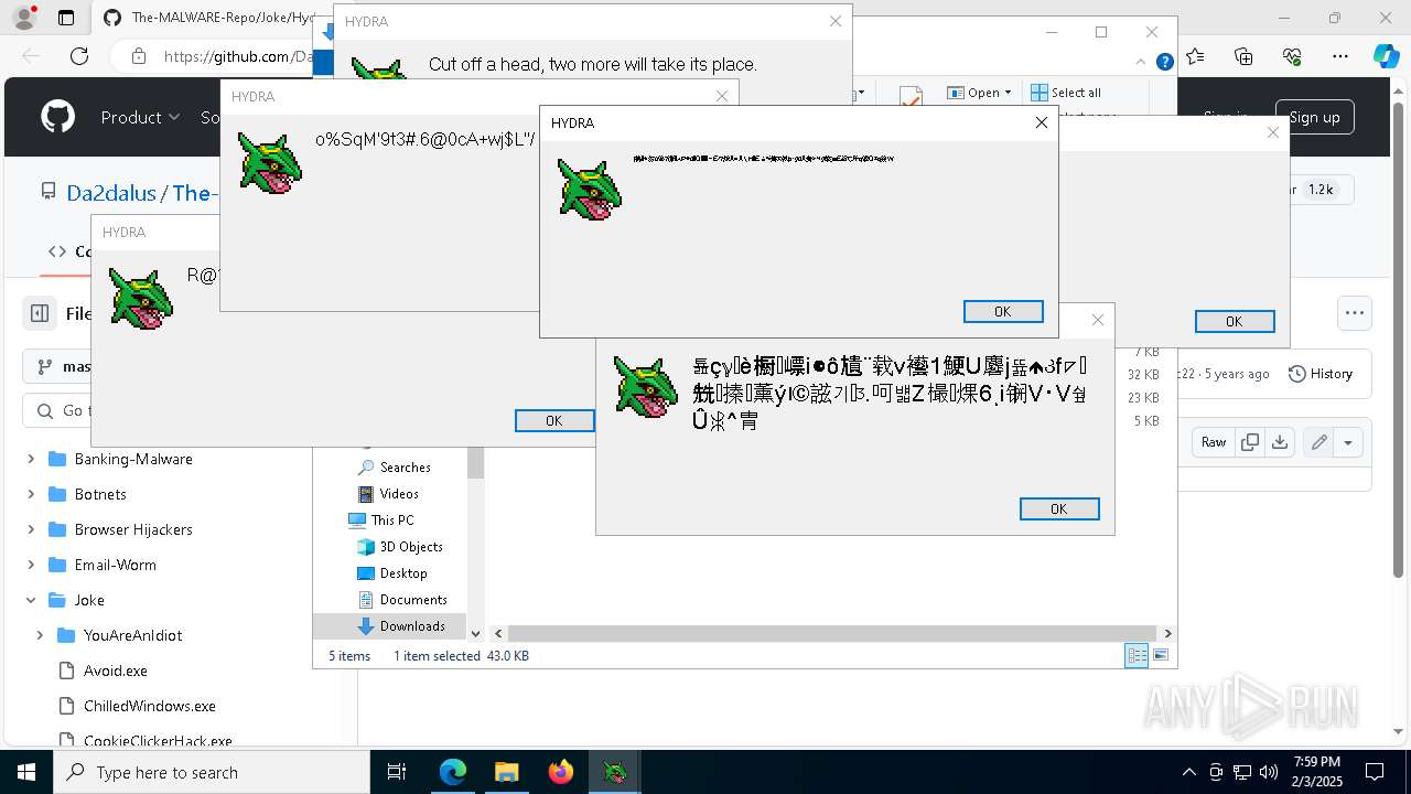 Malware analysis https://github.com/Da2dalus/The-MALWARE-Repo/blob ...