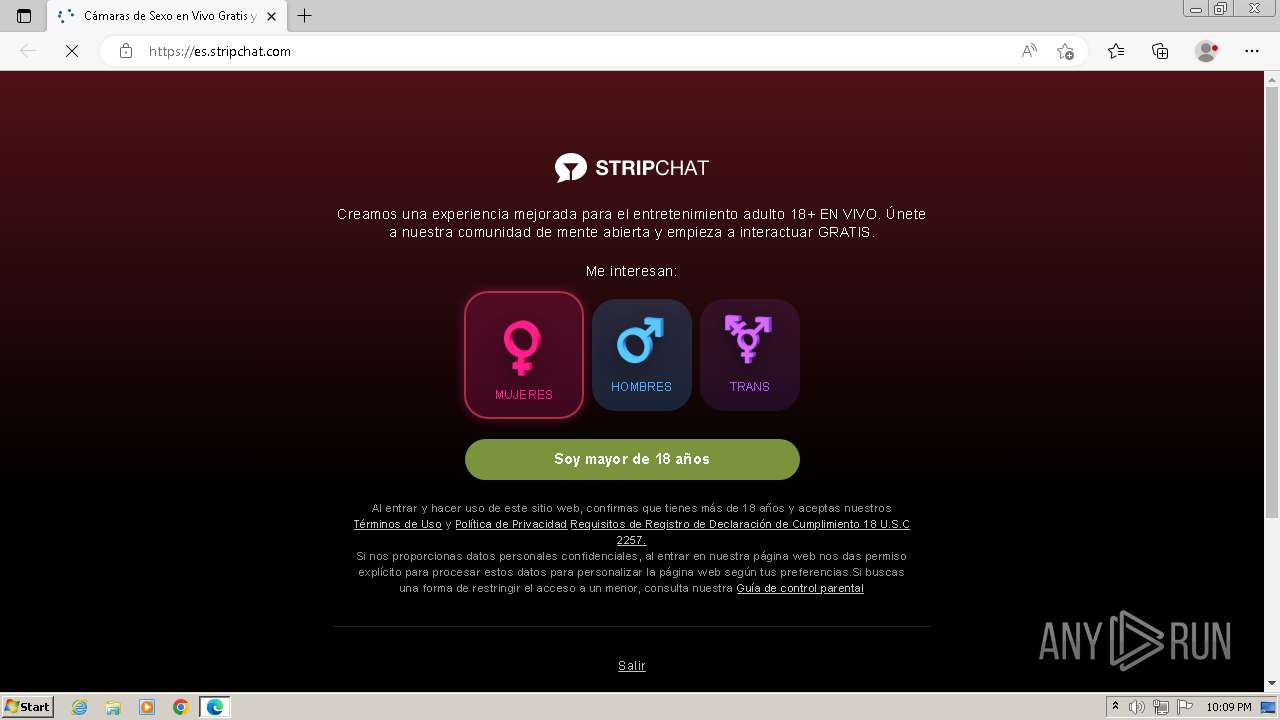 Malware analysis https://es.stripchat.com/ Malicious activity | ANY.RUN -  Malware Sandbox Online