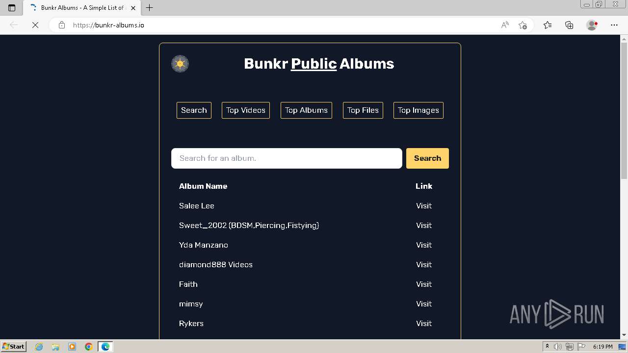 Bunkr public albums