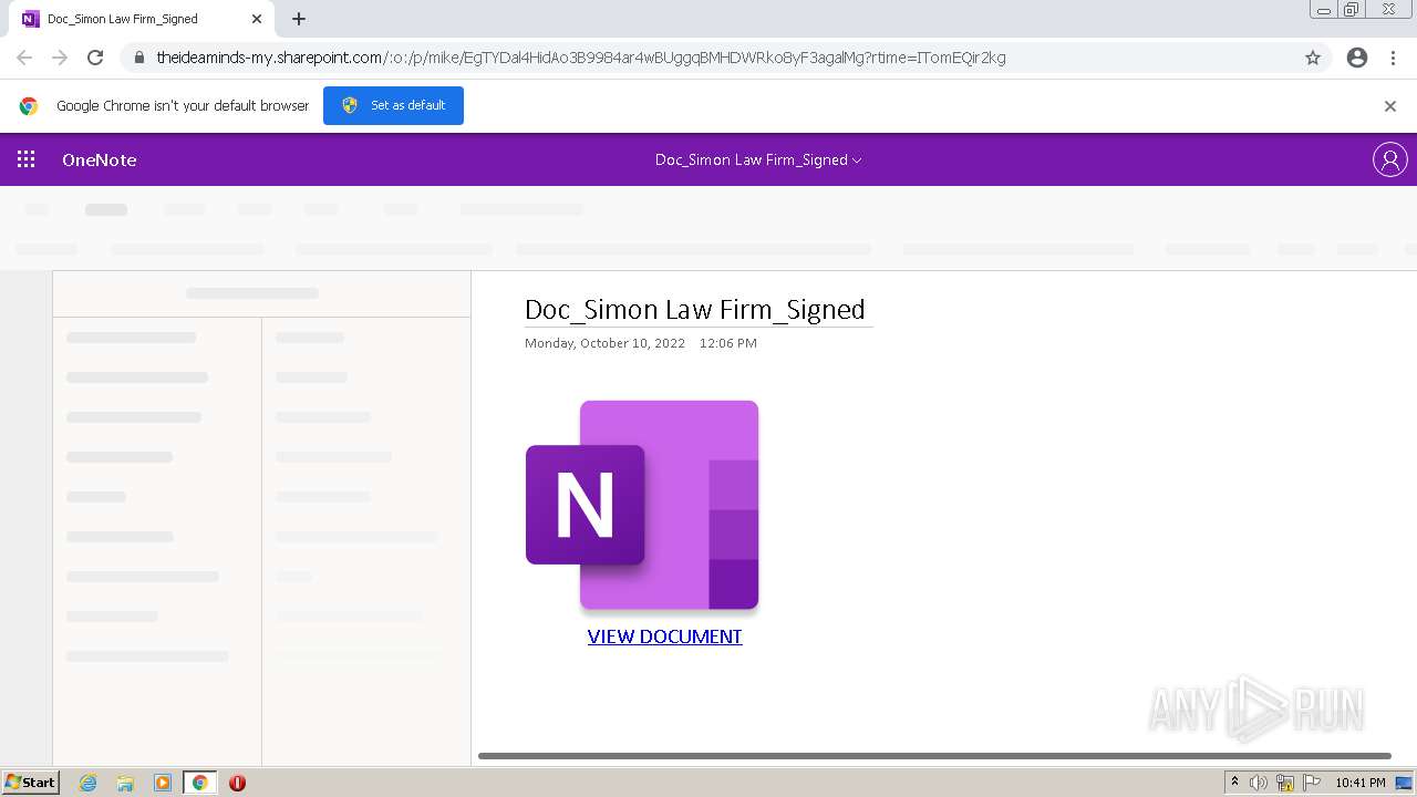 Malware analysis https://theideaminds-my.sharepoint.com/:o:/p/mike ...