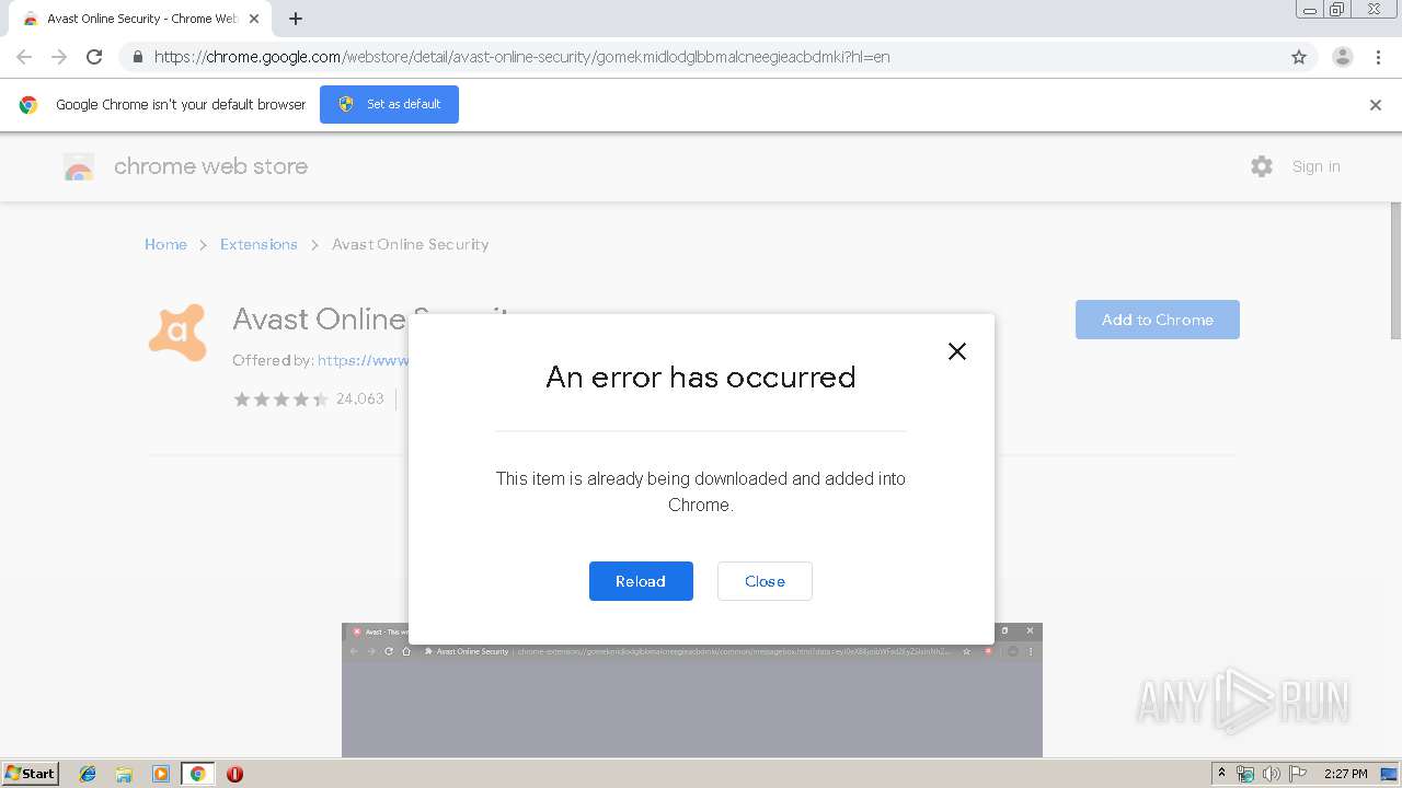 avast online security extension error avast online security extension error
