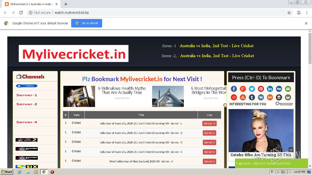 mylivecricket stream